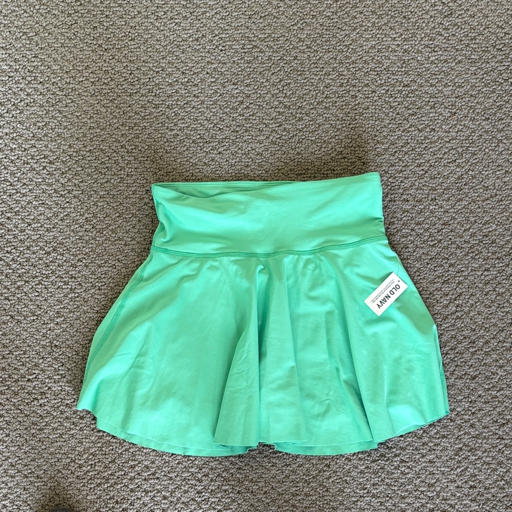 Old Navy Mint Green Athletic Skirt with Flared Panels